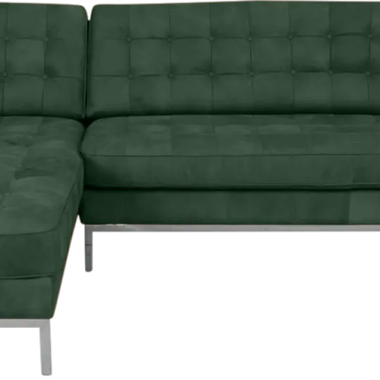 Italo Hoekbank Forest Green Velvet (Hoek Rechts)