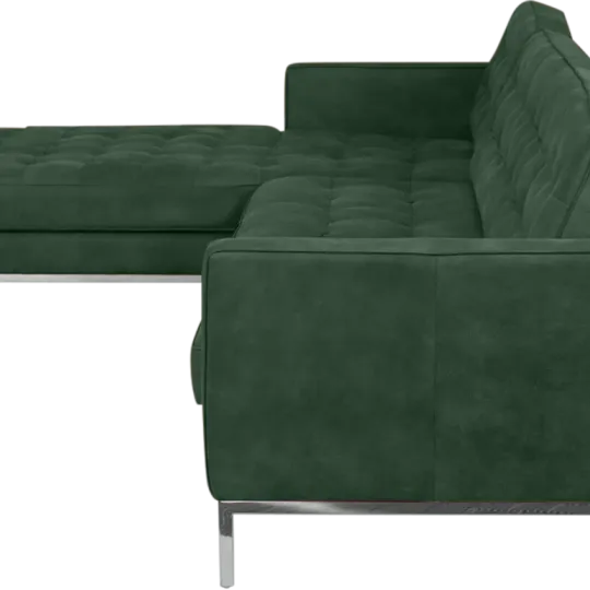 Italo Hoekbank Forest Green Velvet (Hoek Rechts)