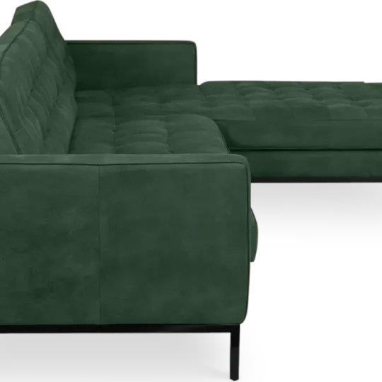 Italo Hoekbank Forest Green Velvet (Hoek Links)