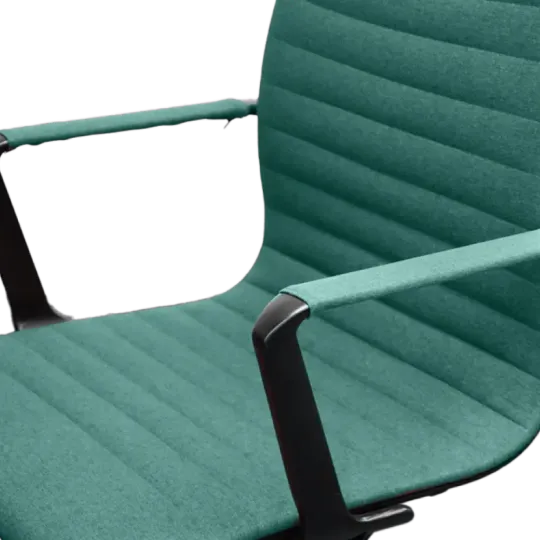 Cavel CD 119 Bureaustoel Groen Linnen | Zwart Frame