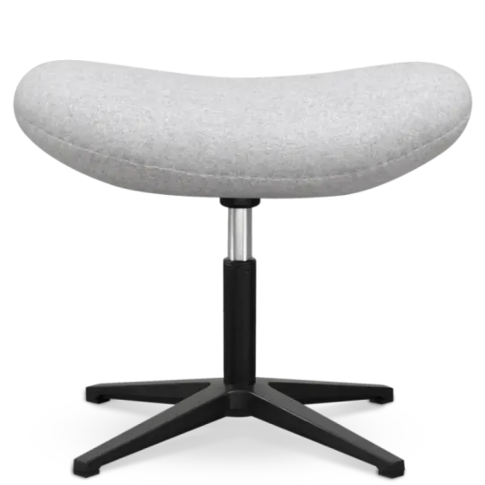 Flag Ottoman / Hocker Licht Grijs Kasjmier Flegg Ottoman / Hocker Licht Grijs Kasjmier