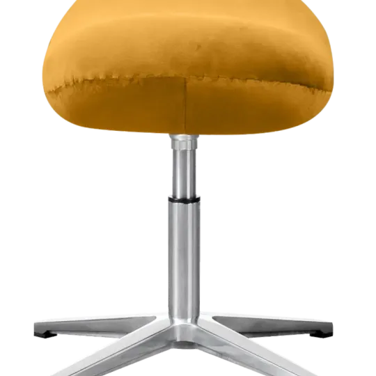 Flegg Ottoman Okergold Velvet