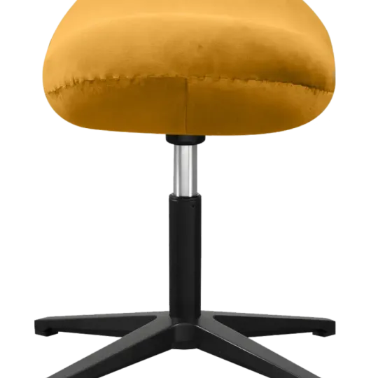 Flegg Ottoman Okergold Velvet