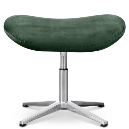 Flag Ottoman / Hocker Groen Velvet Flegg Ottoman / Hocker Forrest Green Velvet