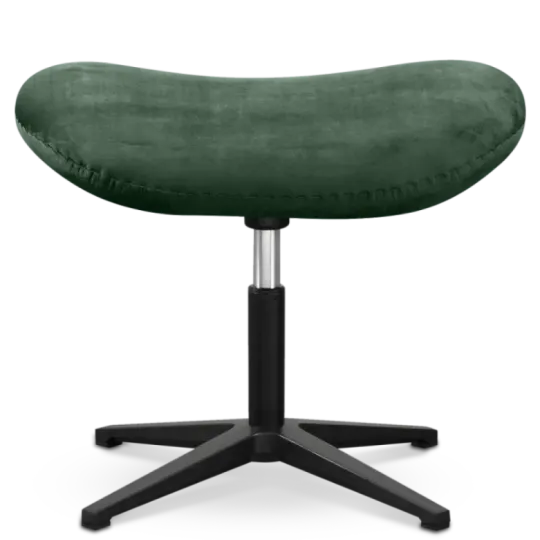 Flag Ottoman / Hocker Groen Velvet Flegg Ottoman / Hocker Forrest Green Velvet