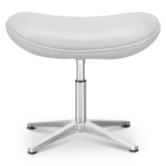 Flegg Ottoman / Hocker Wit Leer