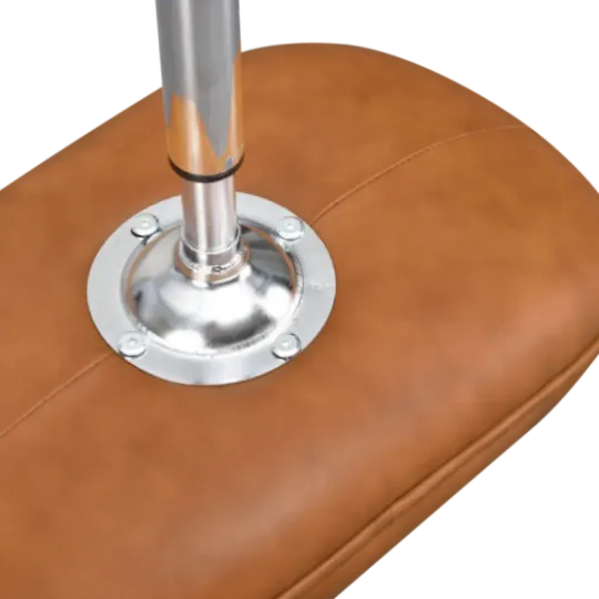 Flegg Ottoman / Hocker Cognac / Bruin Leer