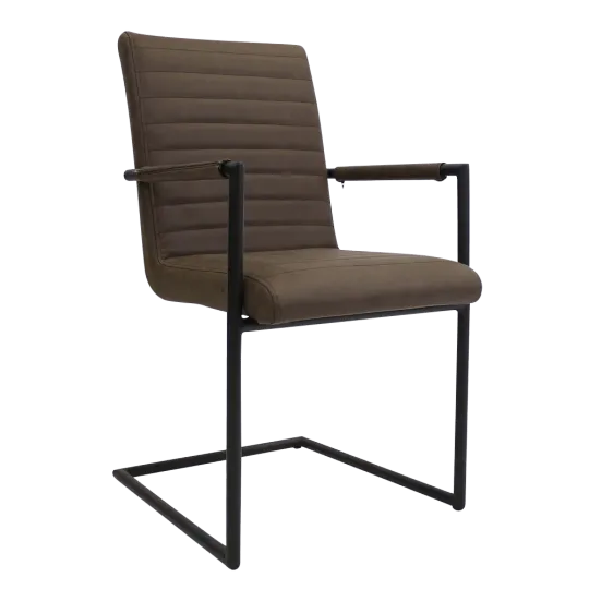 Industriële Eetkamerstoel Bars Vintage Taupe