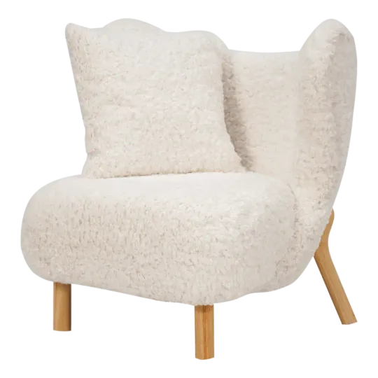 Little Kita Fauteuil Wit | Essen Pootjes (OUD MODEL) Little Kita Fauteuil Wit | Essen Pootjes (OUD MODEL)