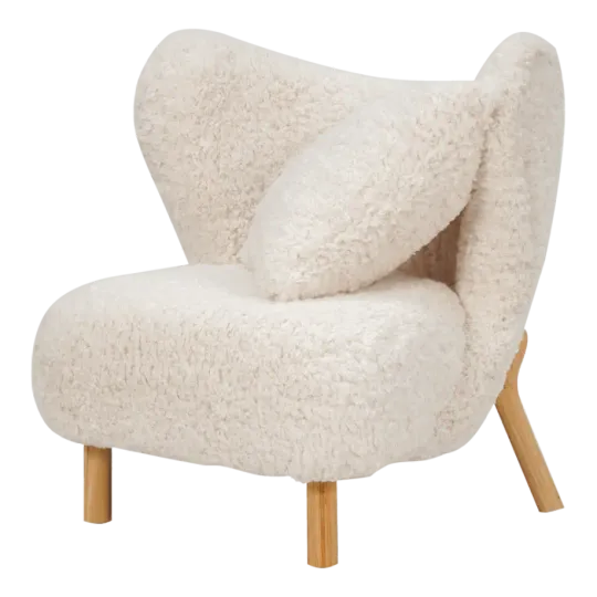 Little Kita Fauteuil Wit | Essen Pootjes (OUD MODEL) Little Kita Fauteuil Wit | Essen Pootjes (OUD MODEL)