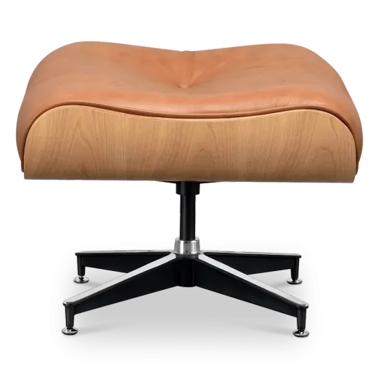 Cavel Lounge Chair Ottoman / Hocker Cognac / Bruin Leer | Essen Schaal Cavel Lounge Chair Ottoman / Hocker Cognac / Bruin Leer | Essen Schaal
