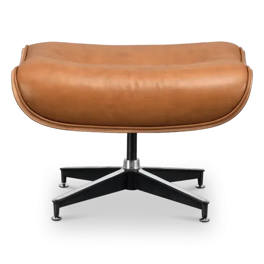 Cavel Lounge Chair Ottoman / Hocker Cognac / Bruin Leer | Essen Schaal Cavel Lounge Chair Ottoman / Hocker Cognac / Bruin Leer | Essen Schaal