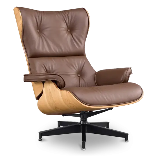 Cavel Lounge Chair Bruin Leer | Essen Schalen