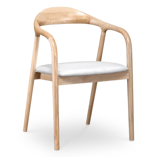 Artson Eetkamerstoel | Essen | Wit Boucle