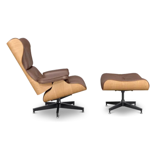 Cavel Lounge Chair Bruin Leer | Essen Schalen