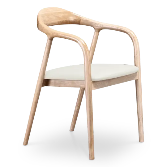 Artson Eetkamerstoel | Essen | Offwhite PU Leer