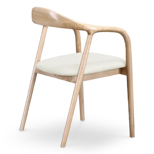 Artson Eetkamerstoel | Essen | Offwhite PU Leer
