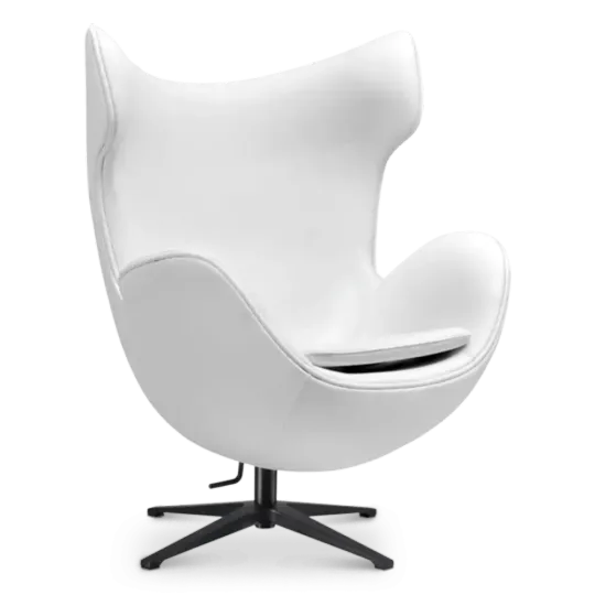 Flag Chair Wit Leer Flag Chair Wit Leer