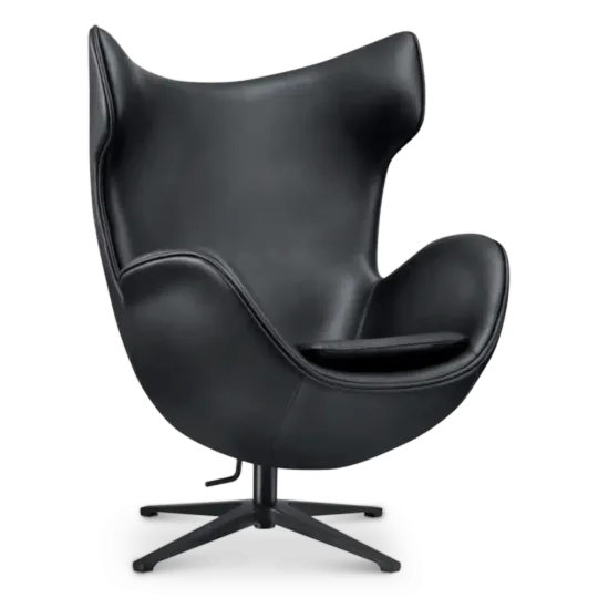 Flag Chair Zwart Leer