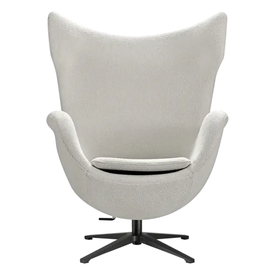 Flag Chair Wit Teddy Boucle