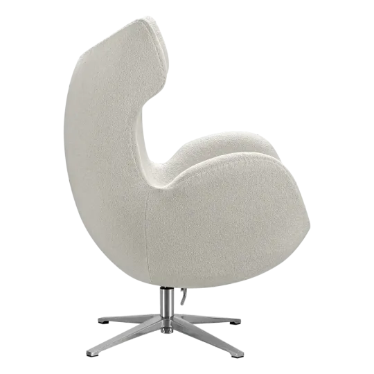 Flag Chair Wit Teddy Boucle