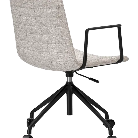 Cavel Lincoln Bureaustoel | Zand OTE Stof | Mat Zwart Cavel Lincoln Bureaustoel | Zand OTE Stof | Mat Zwart
