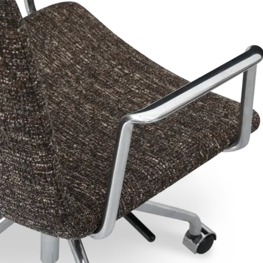 Cavel Lincoln Bureaustoel | Bruin OTE Stof | Chroom Cavel Lincoln Bureaustoel | Bruin OTE Stof | Chroom