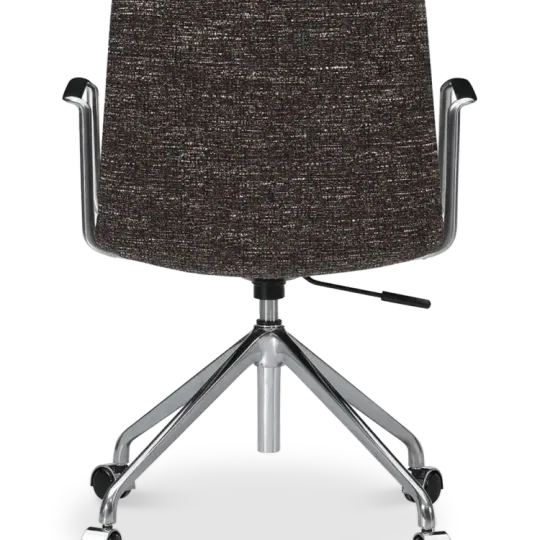 Cavel Lincoln Bureaustoel | Bruin OTE Stof | Chroom Cavel Lincoln Bureaustoel | Bruin OTE Stof | Chroom