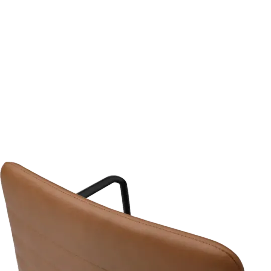 Cavel Lincoln Bureaustoel | Cognac PU Leer | Mat Zwart Cavel Lincoln Bureaustoel | Cognac PU Leer | Mat Zwart