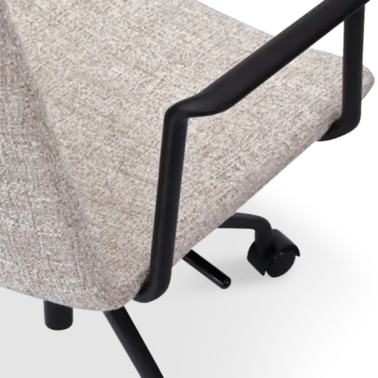 Cavel Lincoln Bureaustoel | Zand OTE Stof | Mat Zwart Cavel Lincoln Bureaustoel | Zand OTE Stof | Mat Zwart