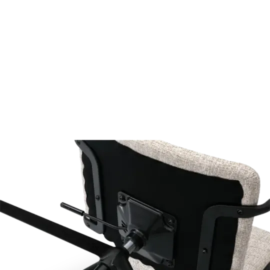 Cavel Lincoln Bureaustoel | Zand OTE Stof | Mat Zwart Cavel Lincoln Bureaustoel | Zand OTE Stof | Mat Zwart
