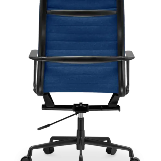 Cavel CD 119 Bureaustoel Blauw Linnen | Zwart Frame