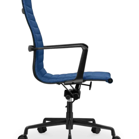 Cavel CD 119 Bureaustoel Blauw Linnen | Zwart Frame