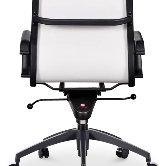 Diamond Softpad Bureaustoel Wit | Lage Rug