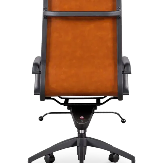 Diamond Softpad Bureaustoel Cognac | Hoge Rug
