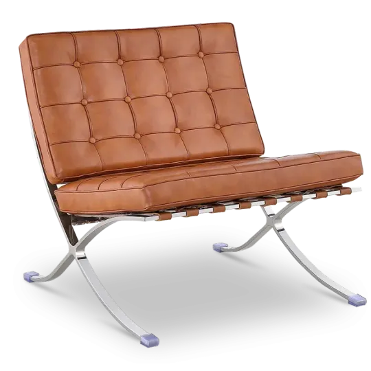 Paviljoen Chair Luxe Volleer Cognac/Bruin