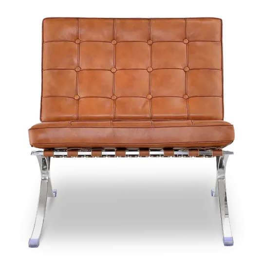 Paviljoen Chair Luxe Volleer Cognac/Bruin