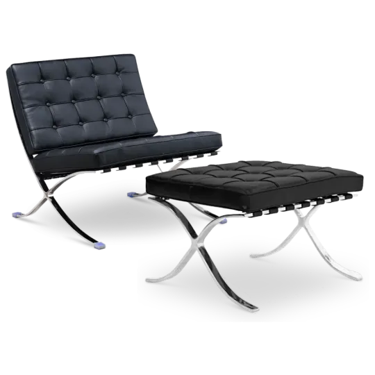 Paviljoen Chair Luxe Volleer Zwart