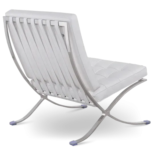 Paviljoen Chair XL Wit Leer