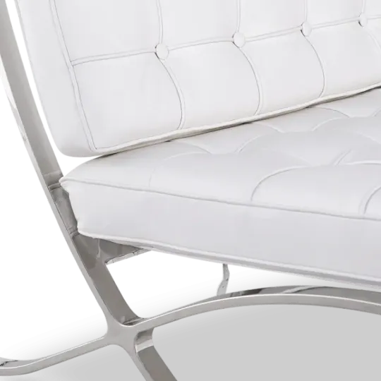 Paviljoen Chair XL Wit Leer
