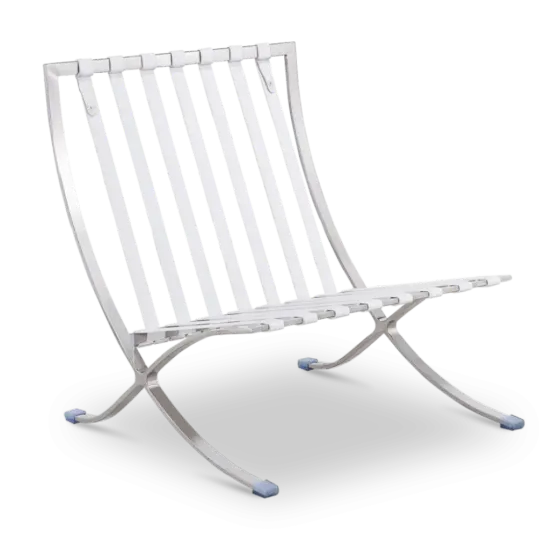 Paviljoen Chair XL Wit Leer